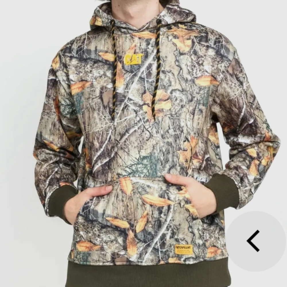 Camo Hoodie Work Hunt Outdoor Camo Wear Men's sz S